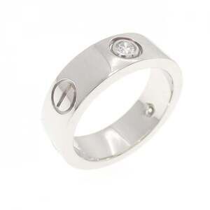 CARTIER Silver Diamond Love Ring
